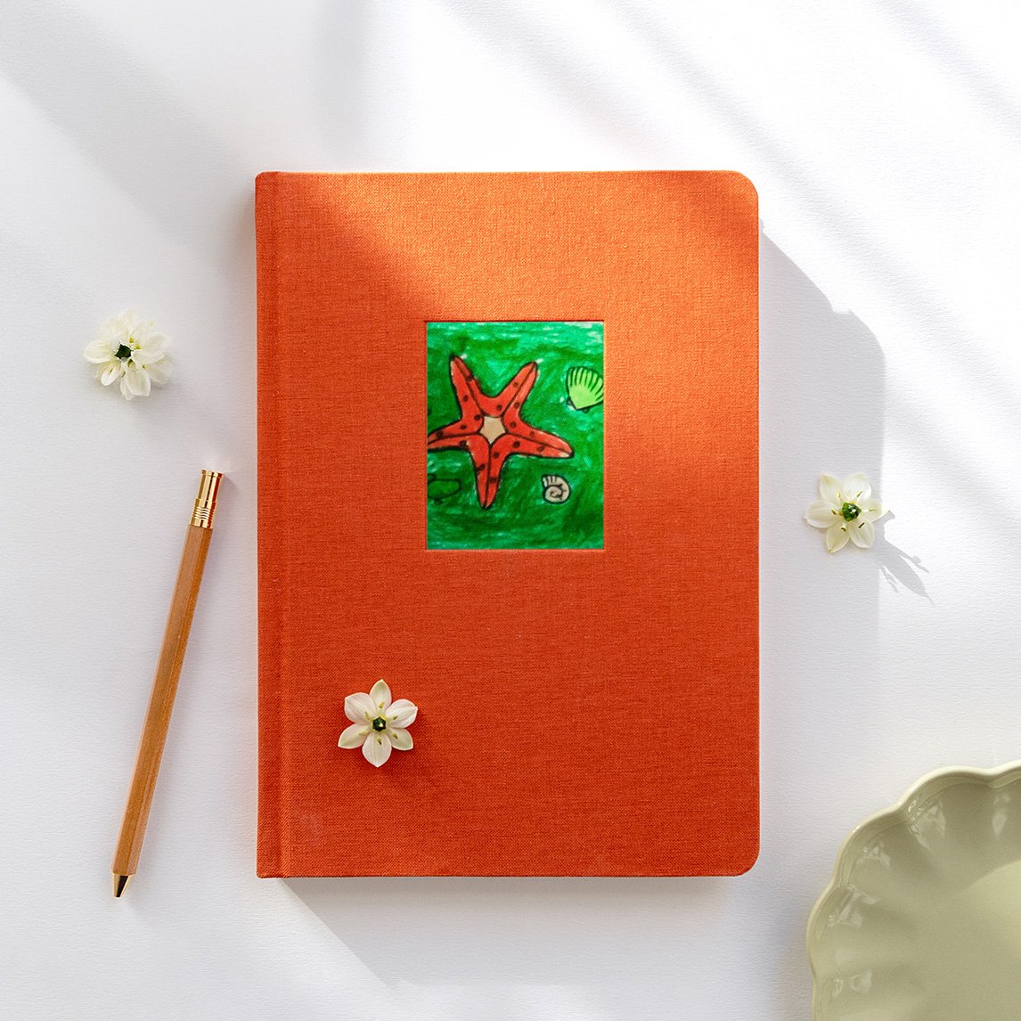 Cuaderno forrado en tela
