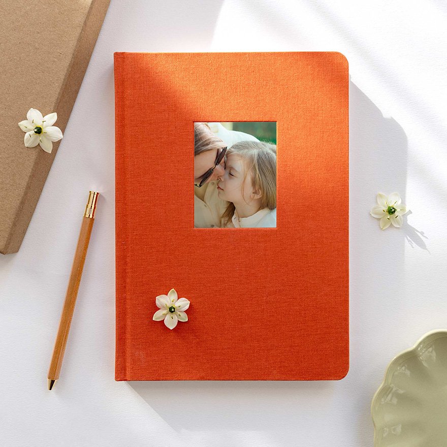 Cuaderno forrado en tela