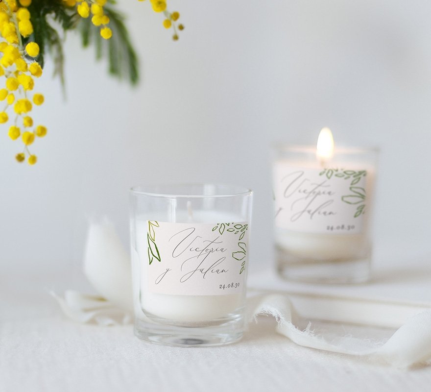 Velas vaso