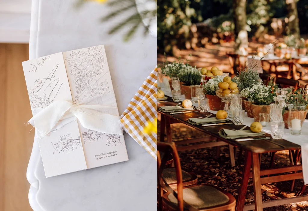 Una papelería de boda única