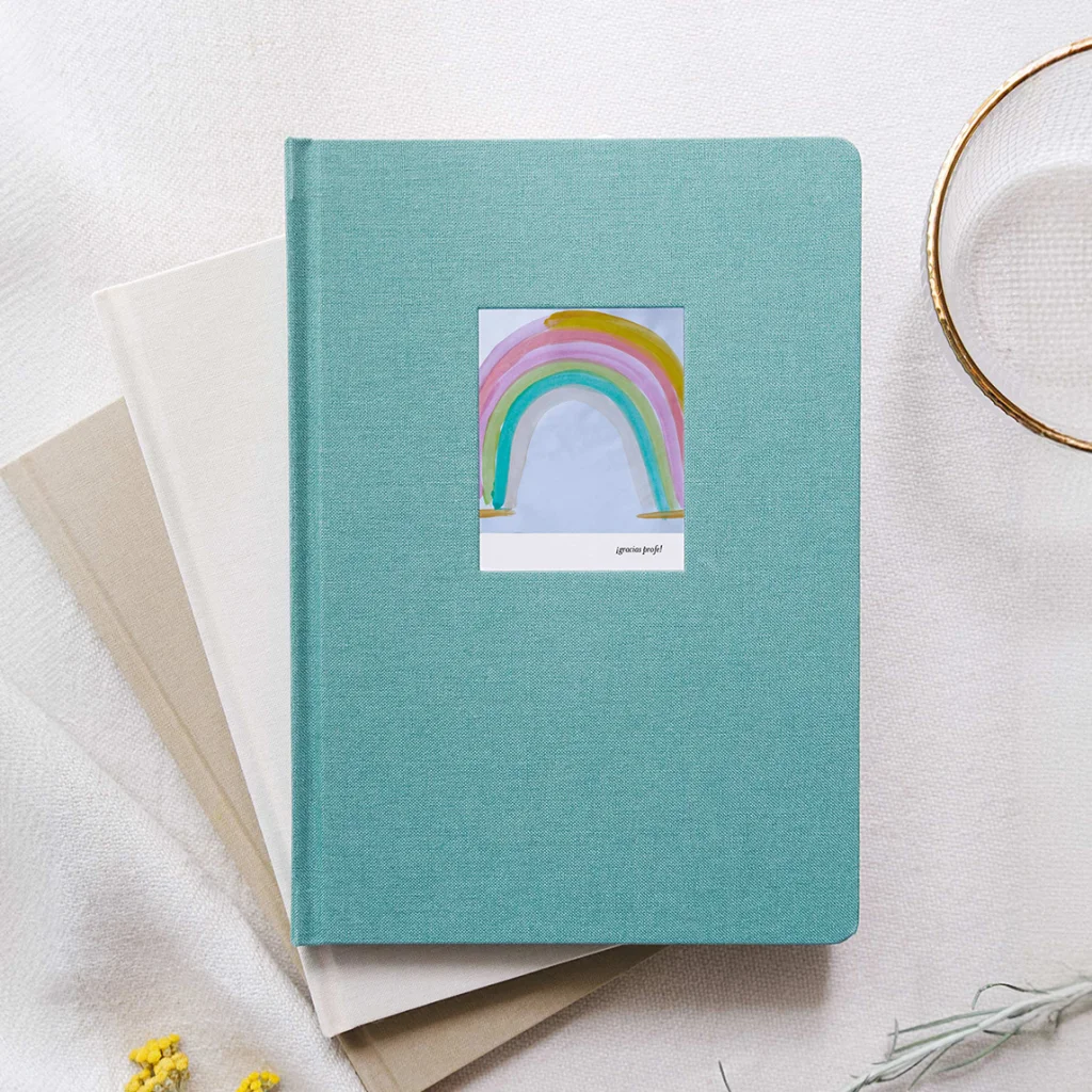 Cuaderno forrado en tela