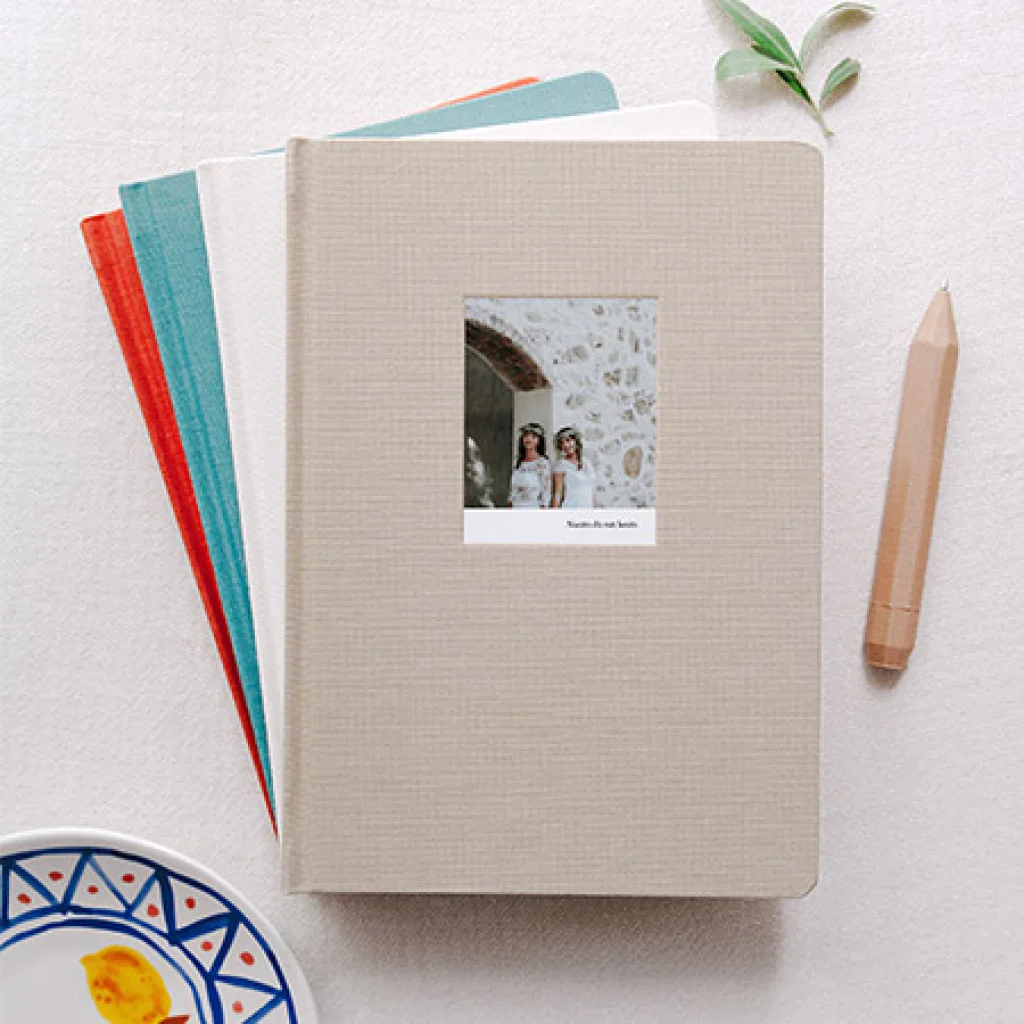 Cuaderno forrado en tela
