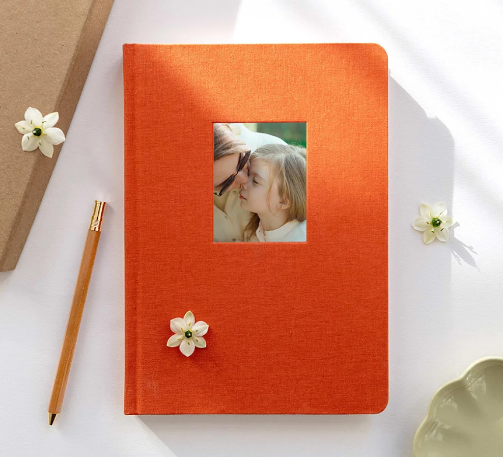 Cuaderno forrado en tela