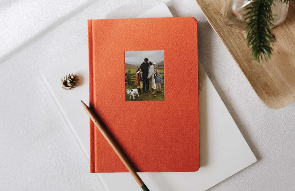 Cuaderno forrado en tela