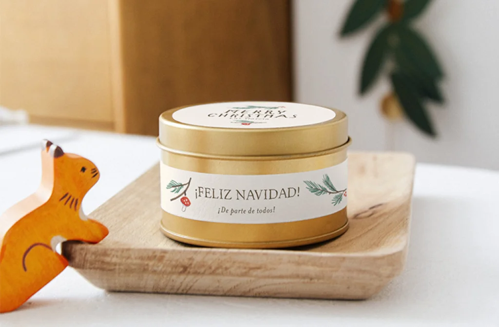 Vela cobre de navidad