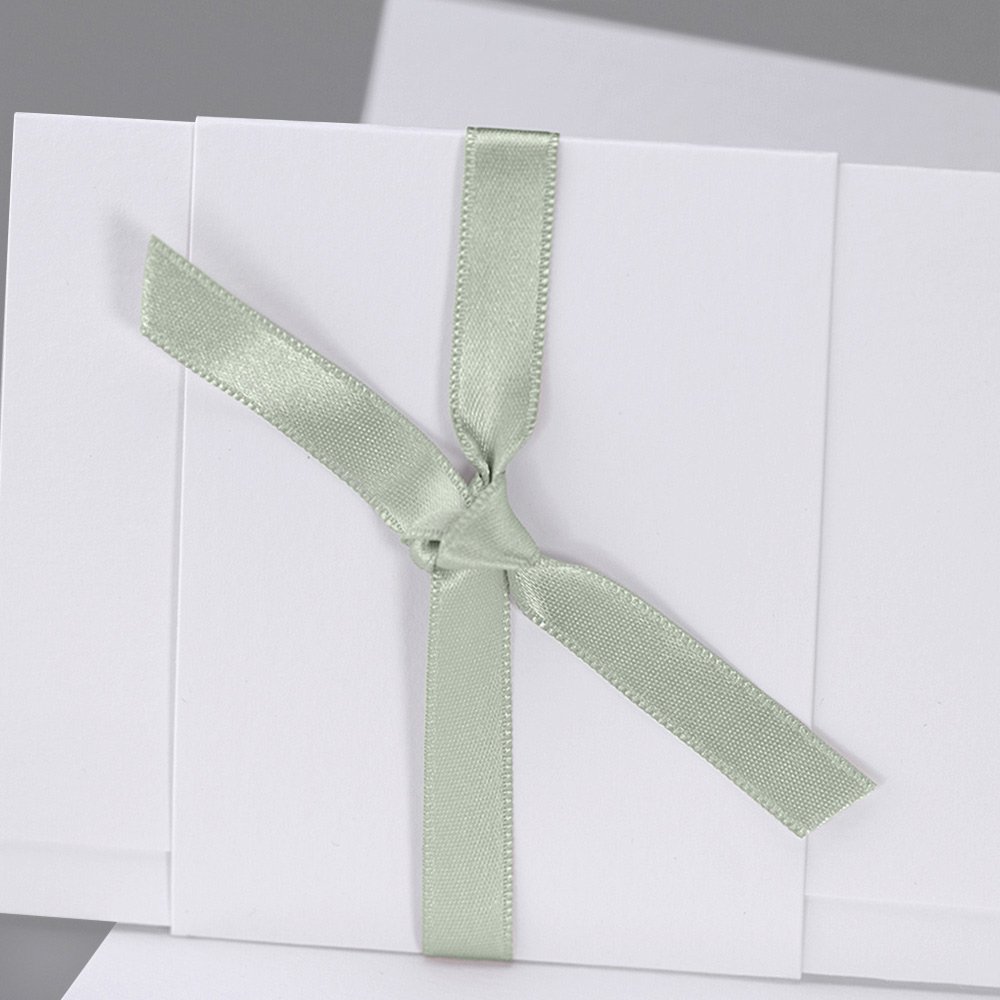 Lazo satén verde salvia 90 cm