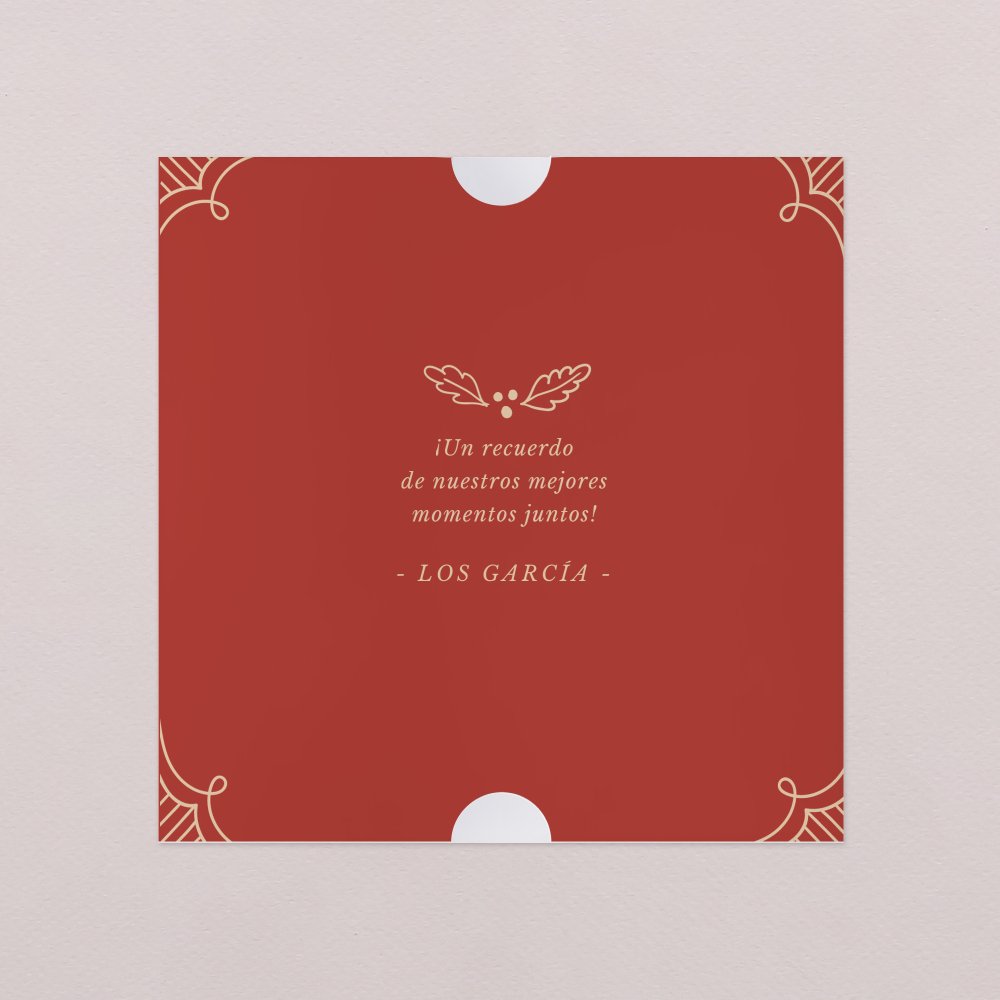 Adorno vintage - Rojo grosella