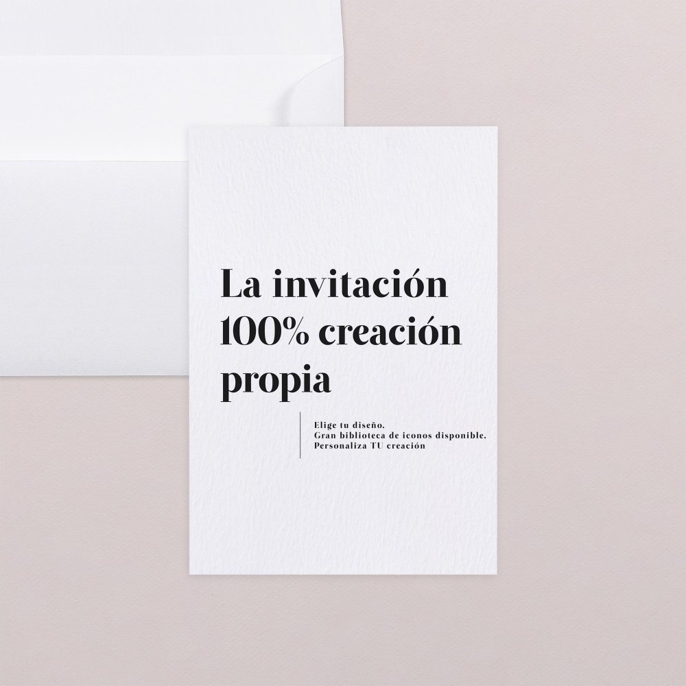 Tu creación 100% personalizada