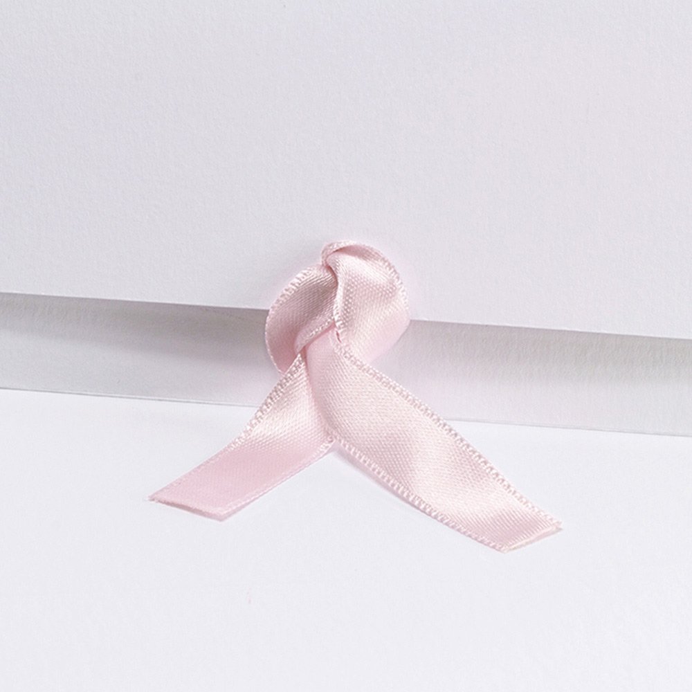 Lazo satén rosa claro 15 cm