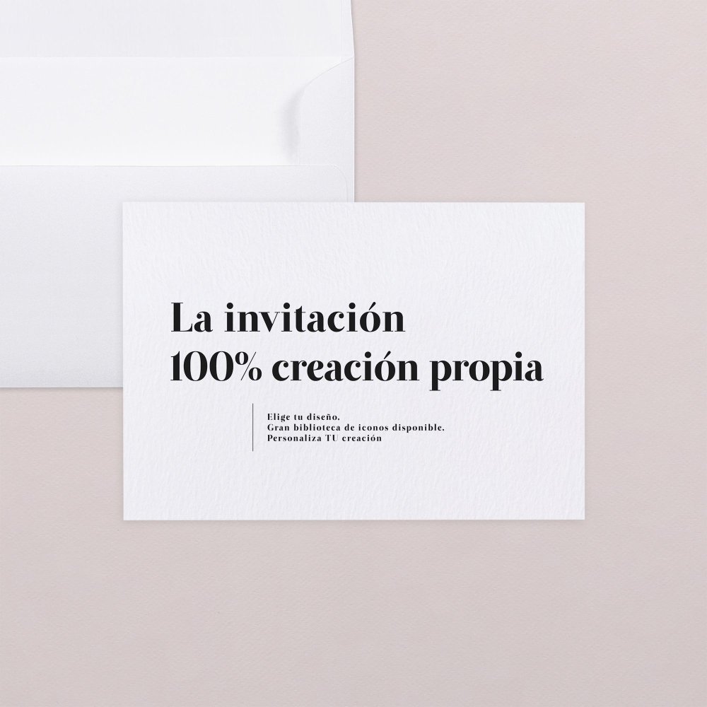 Tu creación 100% personalizada