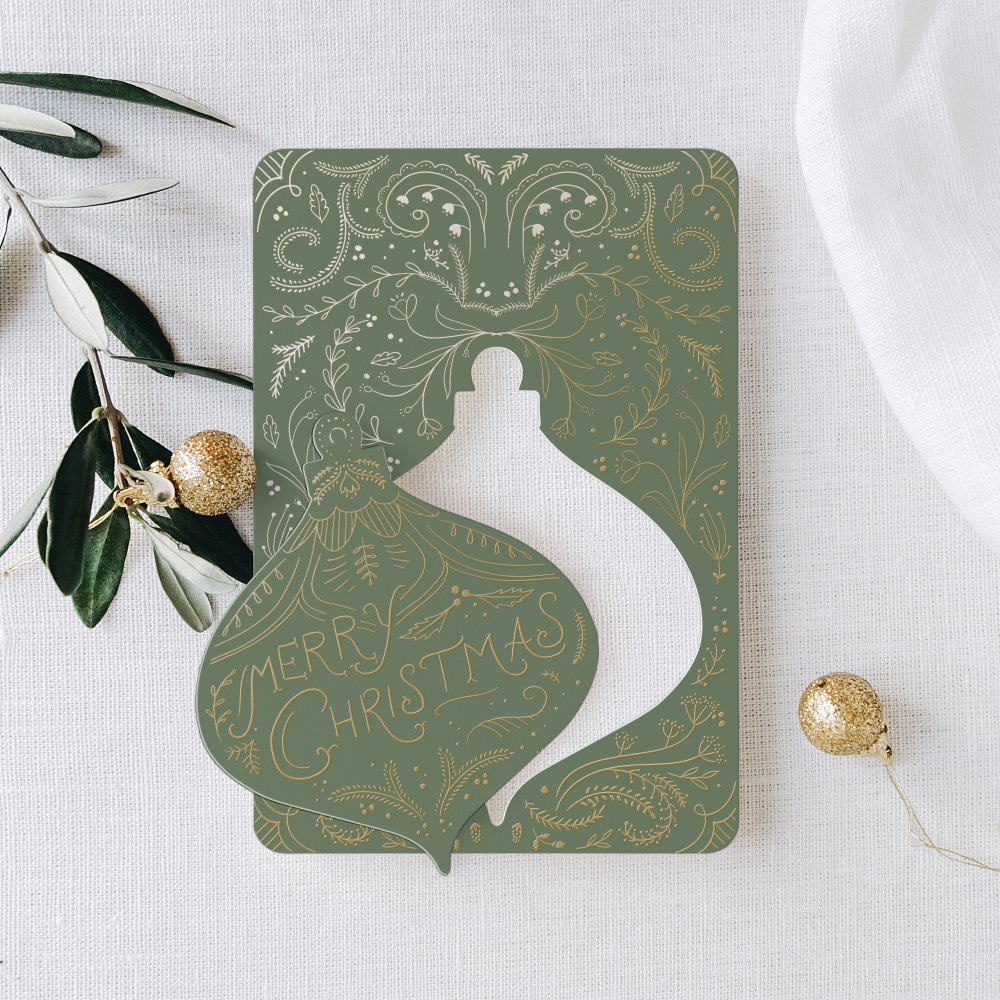 Adorno vintage - Verde bosque