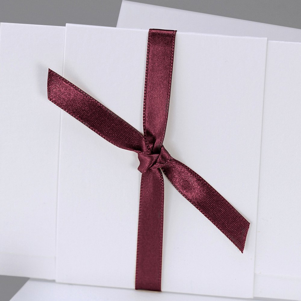 Lazo satén burdeos 90 cm