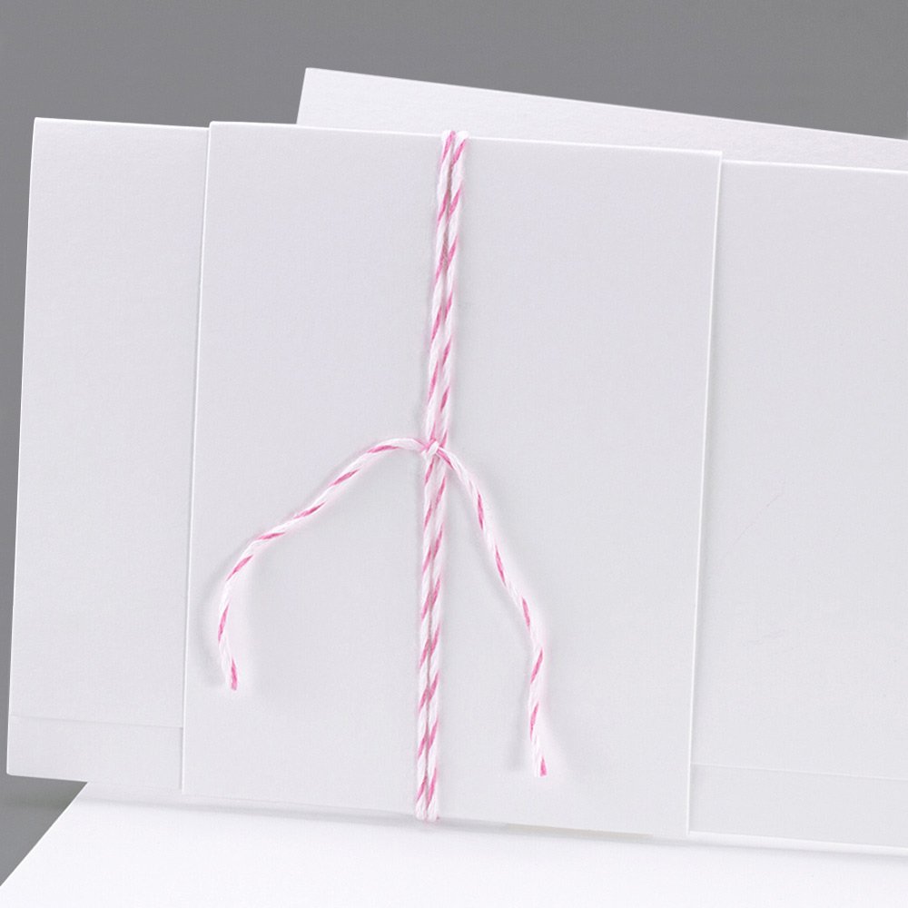 Baker Twine rosa y blanco 90cm