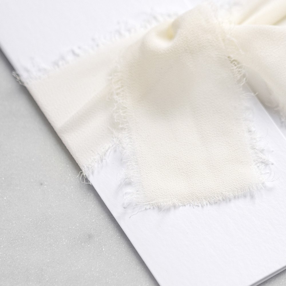 Cinta muselina marfil 45 cm