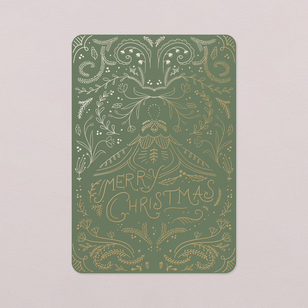 Adorno vintage - Verde bosque