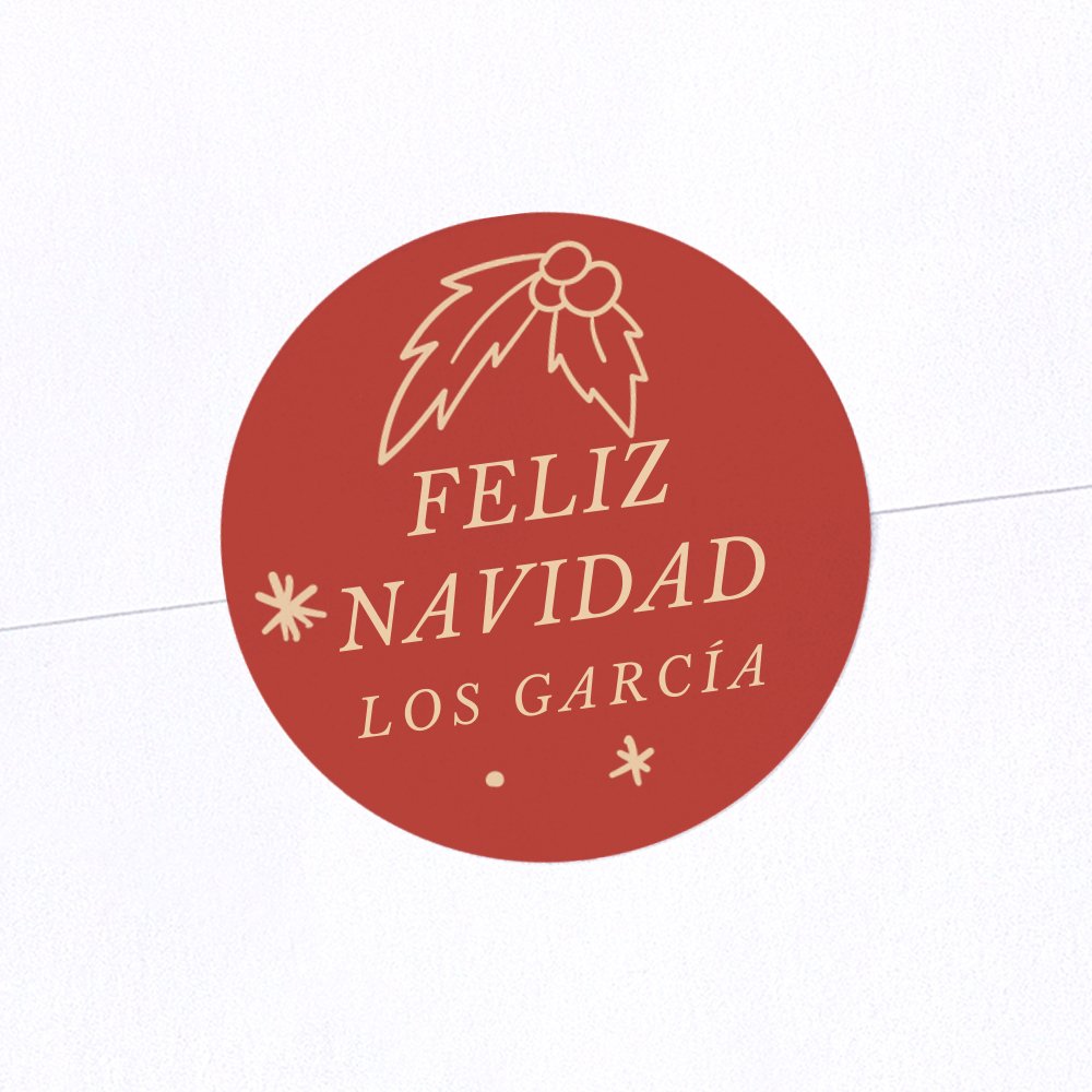 Abeto navideño - Rojo grosella
