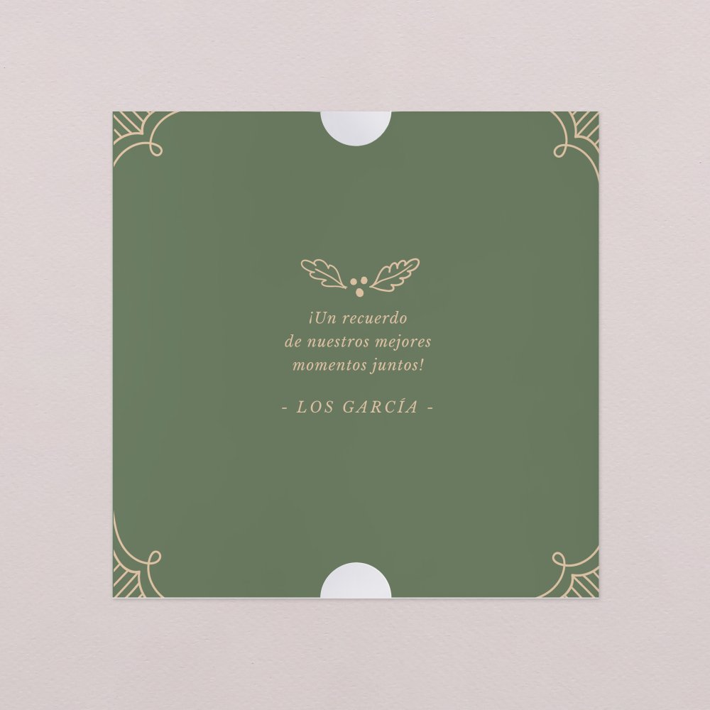 Adorno vintage - Verde bosque