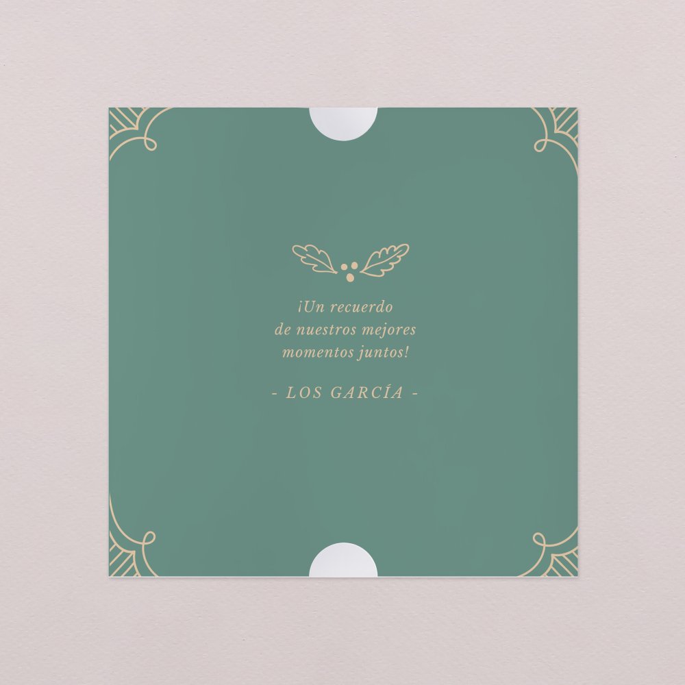 Adorno vintage - Verde esmeralda