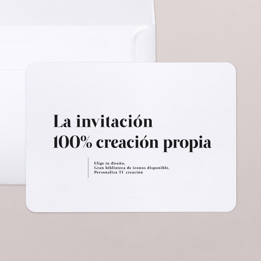 Tu creación 100% personalizada