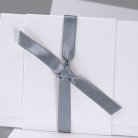 Lazo satén gris 90 cm