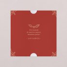 Adorno vintage - Rojo grosella