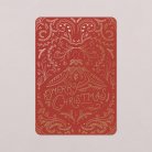 Adorno vintage - Rojo grosella