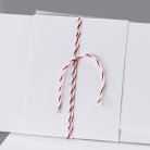 Baker Twine rojo y blanco  90cm