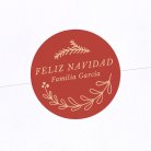 Adorno vintage - Rojo grosella