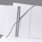 Lazo satén gris 90 cm