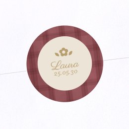 Burgundy tartan