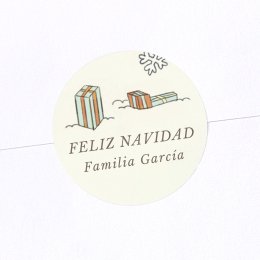 Adorno vintage - Pueblo nevado