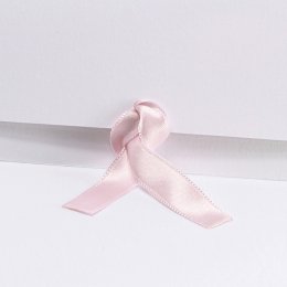 Lazo satén rosa claro 15 cm