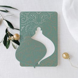 Adorno vintage - Verde esmeralda
