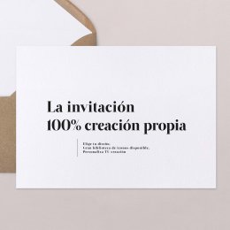 Tu creación 100% personalizada