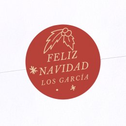 Abeto navideño - Rojo grosella