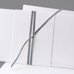 Lazo satén gris 90 cm