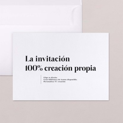 Tu creación 100% personalizada