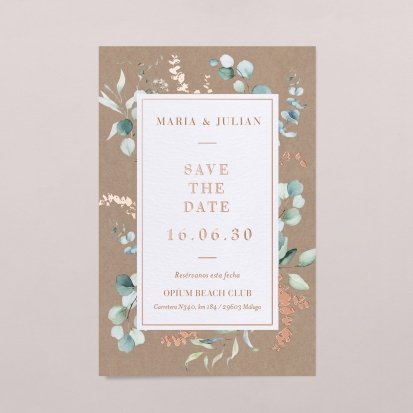 Save the date : de boda Cottonbird