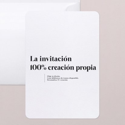 Tu creación 100% personalizada