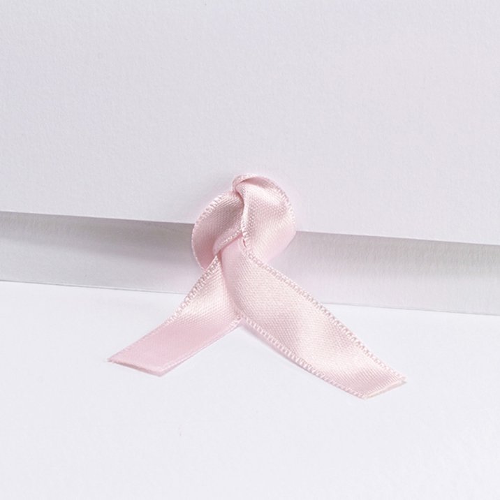 Lazo satén rosa claro 15 cm