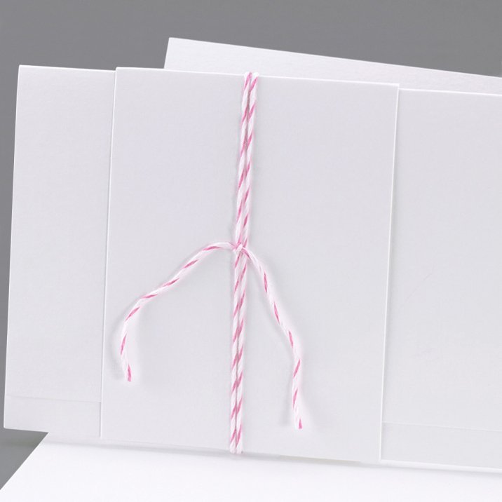 Baker Twine rosa y blanco 90cm